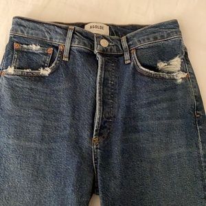 AGOLDE RILEY JEAN HI RISE STRAIGHT CROP